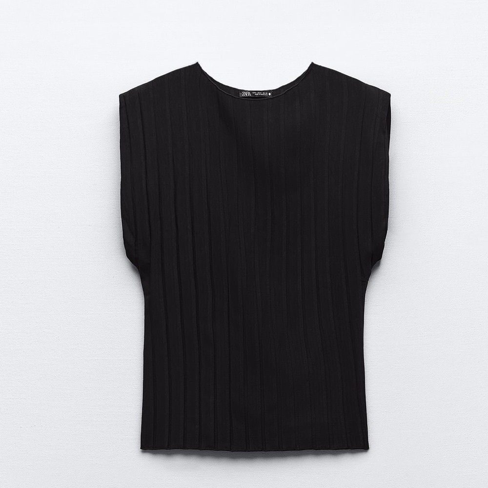 Zara pleated tank top